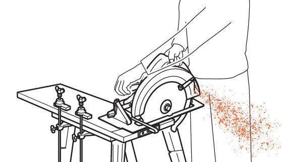 Аккумуляторная циркулярная пила Ryobi R18CS-0:, фото 4