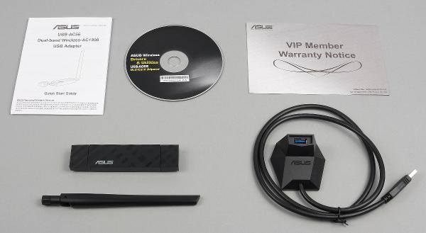 Комплект поставки Asus USB-AC56 Комплект поставки Asus USB-AC56