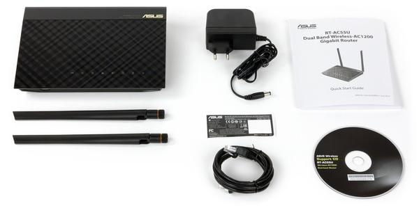 Комплект поставки Asus RT-AC55U