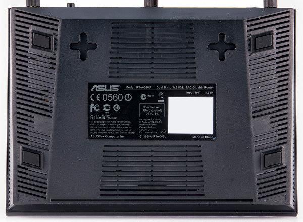 Внешний вид беспроводного роутера Asus RT-AC66U
