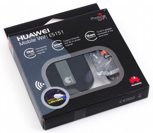 Упаковка роутера Huawei E5151 Упаковка роутера Huawei E5151