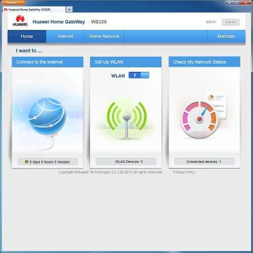 Настройка Huawei WS329 Настройка Huawei WS329