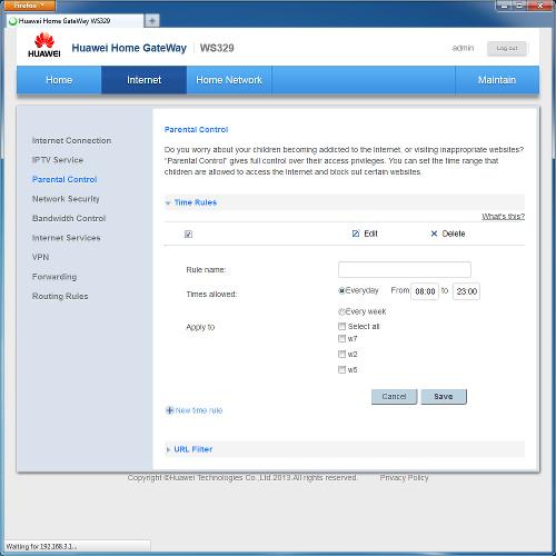 Настройка Huawei WS329 Настройка Huawei WS329