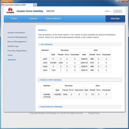 Настройка Huawei WS329 Настройка Huawei WS329