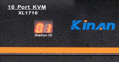 Выдвижная LCD KVM-консоль Kinan XL1716