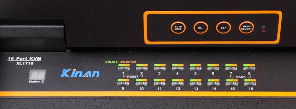 Выдвижная LCD KVM-консоль Kinan XL1716