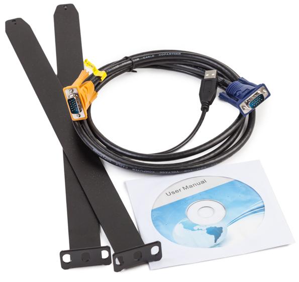 Выдвижная LCD KVM-консоль Kinan XL1716