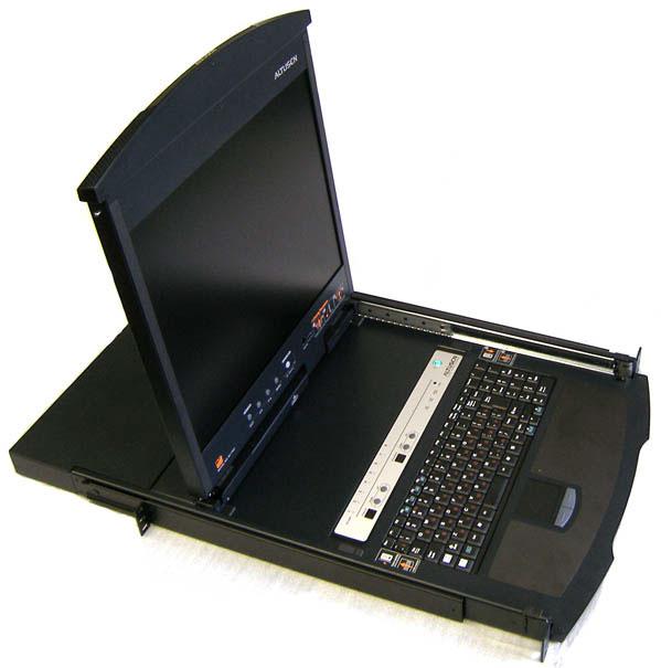 Cat 5 High-Density Dual Rail LCD KVM Switch ALTUSEN KL1508, фото 1