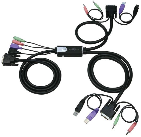 Персональный двухпортовый KVM ATEN CS-62DU, фото 1