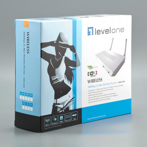упаковка маршрутизатора LevelOne WBR-6020
