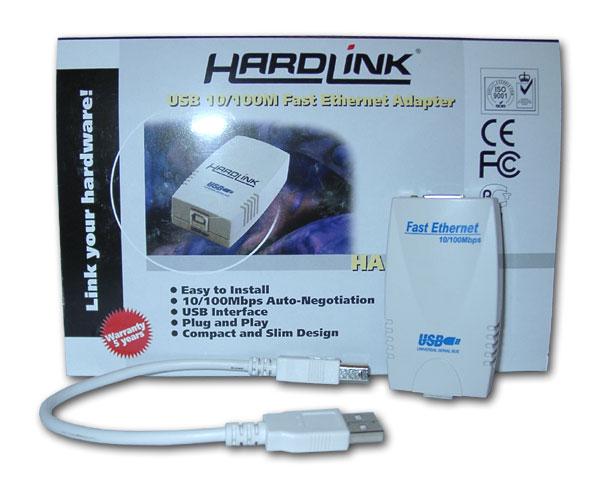 Сетевые карты HardLink 10/100 Мбит/с с интерфейсом USB, фото 1
