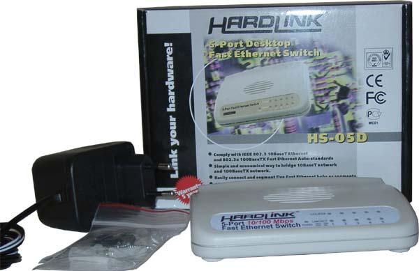 Миникоммутаторы HardLink HS-05D и HS-08, фото 1