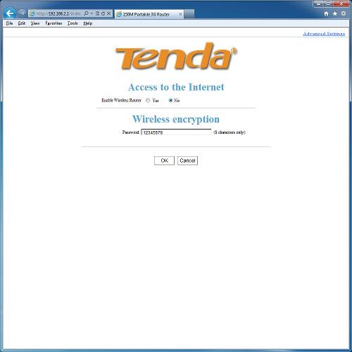 Настройка роутера Tenda 3G150B Настройка роутера Tenda 3G150B