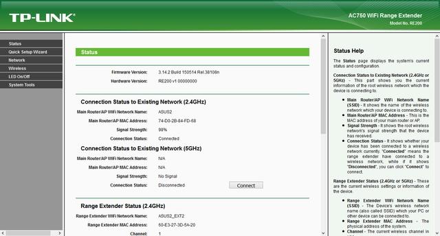 Настройка TP-Link Archer RE200 Настройка TP-Link Archer RE200