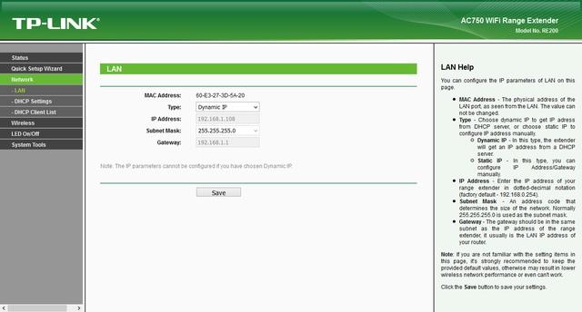 Настройка TP-Link Archer RE200 Настройка TP-Link Archer RE200