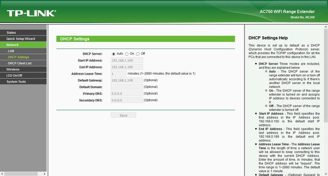 Настройка TP-Link Archer RE200 Настройка TP-Link Archer RE200