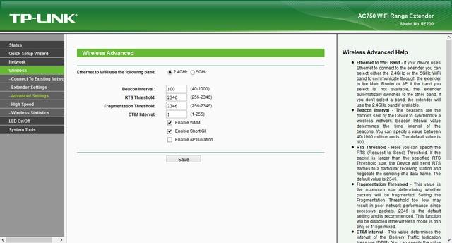Настройка TP-Link Archer RE200 Настройка TP-Link Archer RE200