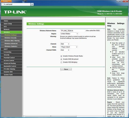 Настройка роутера TP-Link TL-WR741ND Настрока роутера TP-Link TL-WR741ND