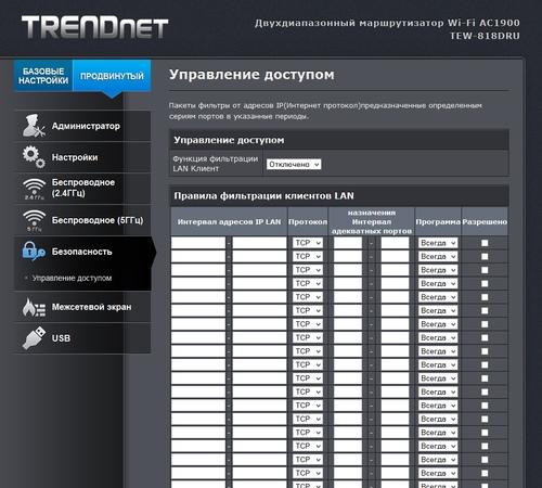 Настройка TrendNet TEW-818DRU Настройка TrendNet TEW-818DRU