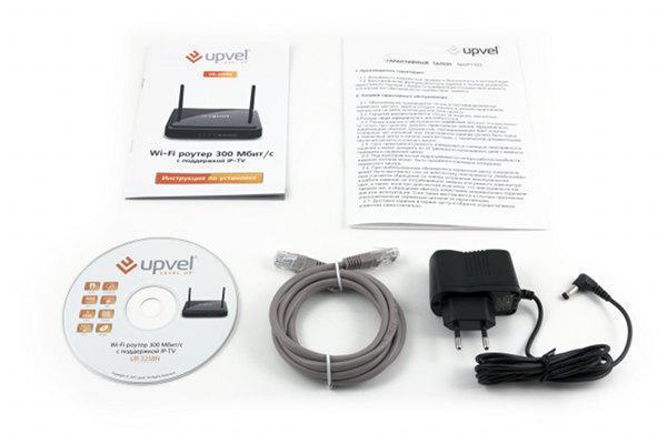 Комплект поставки роутера Upvel UR-325BN