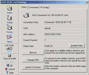 ASUS WL-500b Wireless LAN Router и Spacelink WL-100 PCMCIA card, фото 4