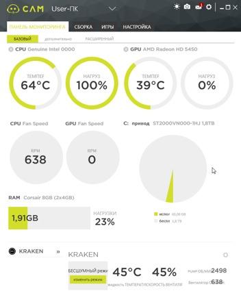 NZXT Kraken X42, Cam