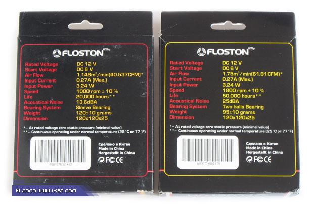 Вентиляторы Floston 120Q и 120P:, фото 2
