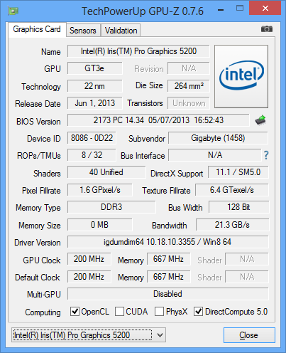 Мини-компьютер Gigabyte Brix Pro (GB-BXi-4770R):, фото 4