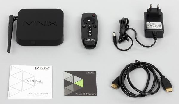 Комплект поставки Minix Neo Z64A Z64W