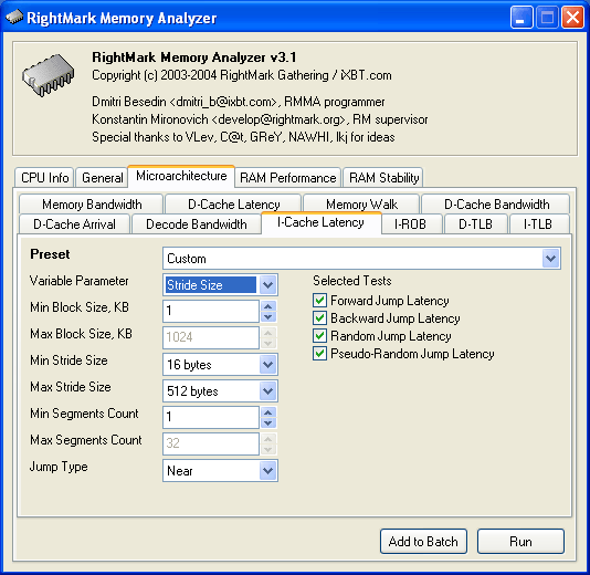 RightMark Memory Analyzer v.3.1, фото 2