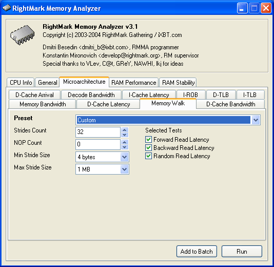 RightMark Memory Analyzer v.3.1, фото 3