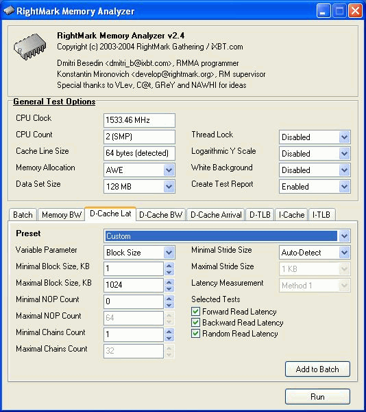 RightMark Memory Analyzer, фото 3