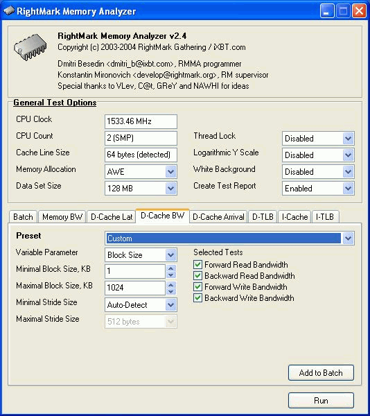 RightMark Memory Analyzer, фото 6