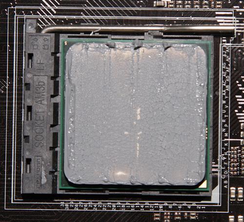 SilverStone AR06, распределение термопасты SilverStone AR06, распределение термопасты