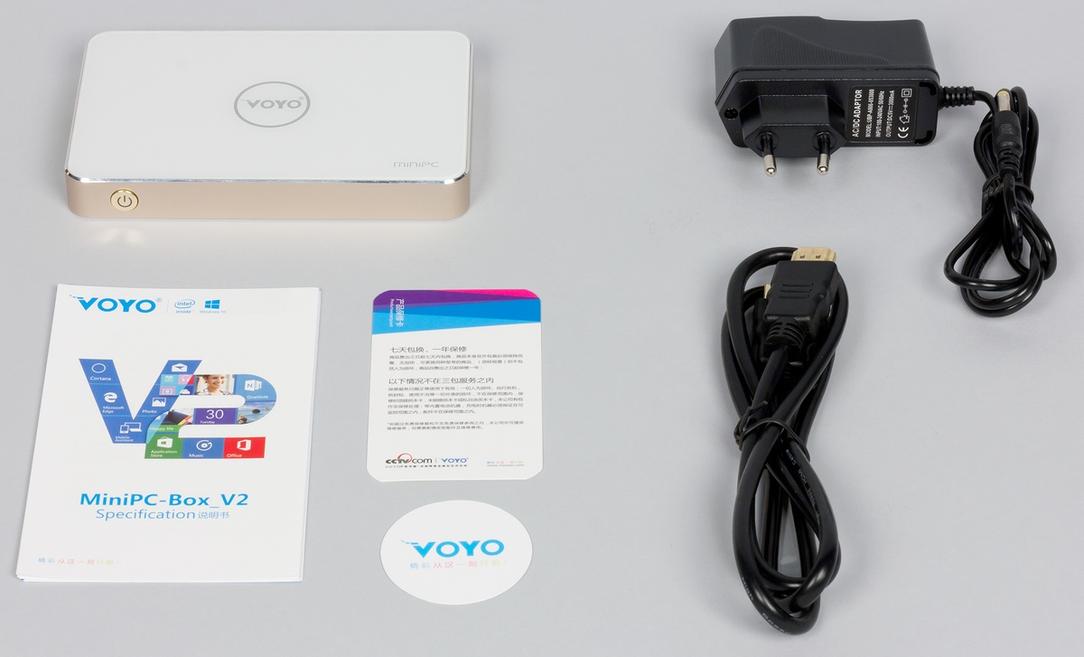 Комплект поставки Voyo MiniPC V2