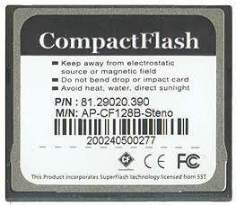 Использование Apacer Photo Steno CompactFlash Card, фото 4