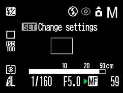 Menu Canon A80