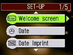 Nikon COOLPIX 3700 Menu