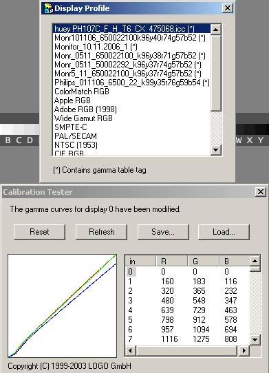 Display Profile и Calibration Tester