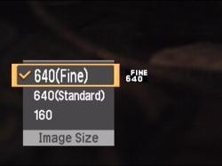 Sony Cyber-shot DSC T1 Menu