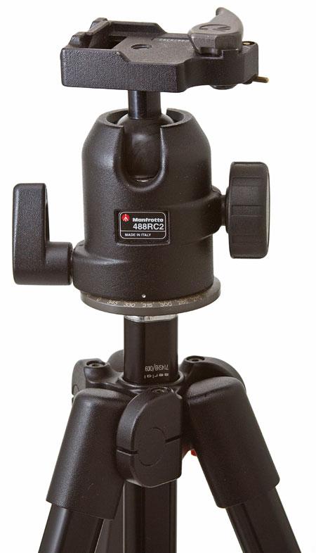 Manfrotto digi 714SHB и штативная головка Manfrotto 488RC2