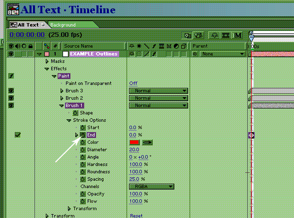 Создаем рисующийся текст в After Effects, фото 12