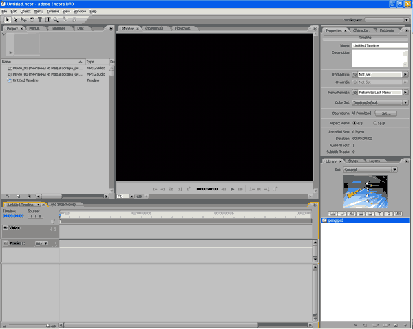 Adobe Encore DVD 2.0. Практический урок. Часть 1, фото 10