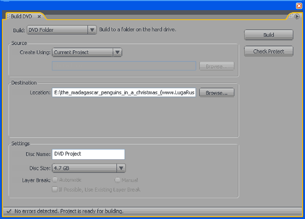 Adobe Encore DVD 2.0. Практический урок. Часть 1, фото 41