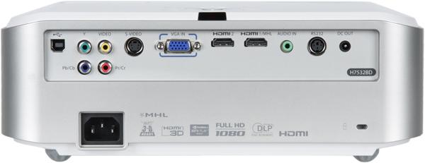 Проектор Acer H7532BD, задняя поверхность Проектор Acer H7532BD, задняя поверхность