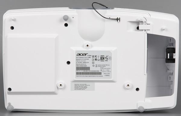 DLP-проектор Acer V7500, вид снизу DLP-проектор Acer V7500, вид снизу