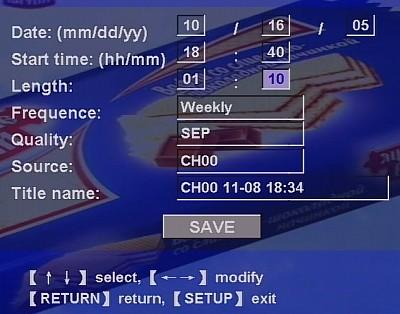 Record, Scheduler