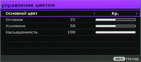 DLP-проектор BenQ CH100, меню DLP-проектор BenQ CH100, меню