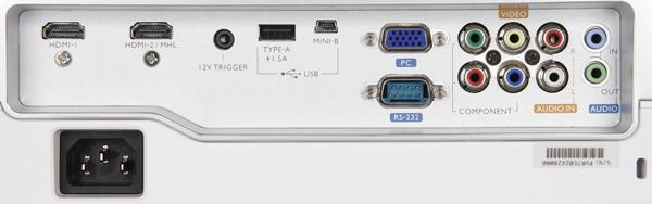 Проектор BenQ W1070+, интерфейсы Проектор BenQ W1070+, интерфейсы