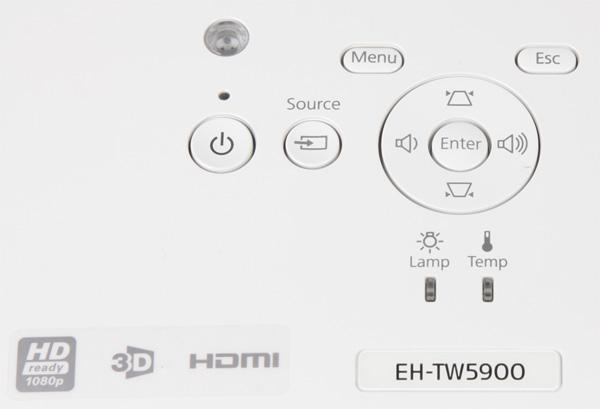 Проектор Epson EH-TW5900, контрольная панель Проектор Epson EH-TW5900, контрольная панель